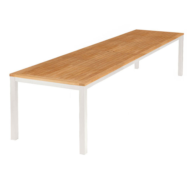 Barlow Tyrie Aura 118" Rectangular Dining Table - Teak Top