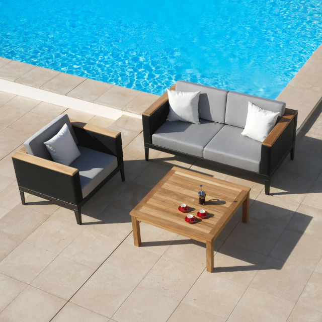 Barlow Tyrie Haven/Aura 3-Piece Conversational Outdoor Lounging Set