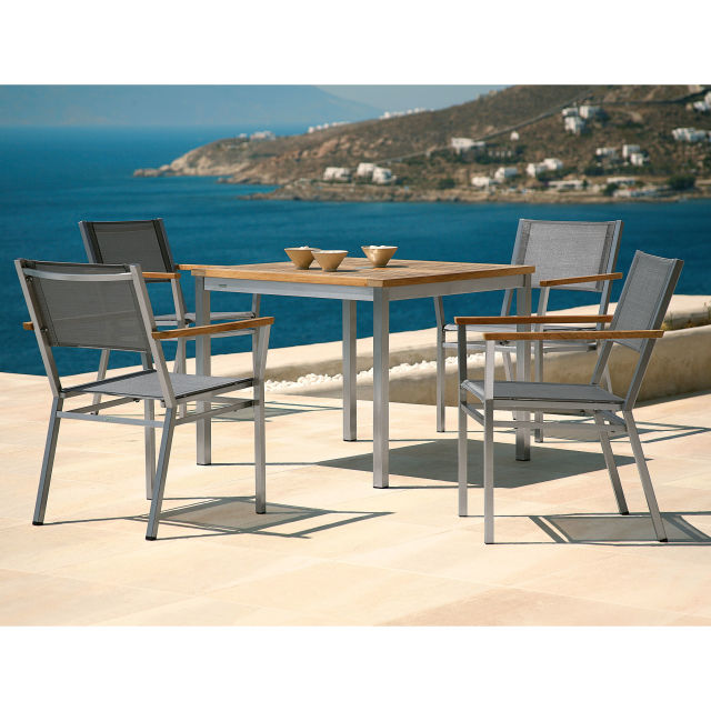 Barlow Tyrie Equinox 5-Piece Square Patio Dining Set