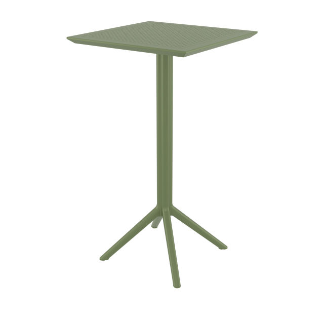 Compamia Sky 24" Resin Folding Square Bar Table