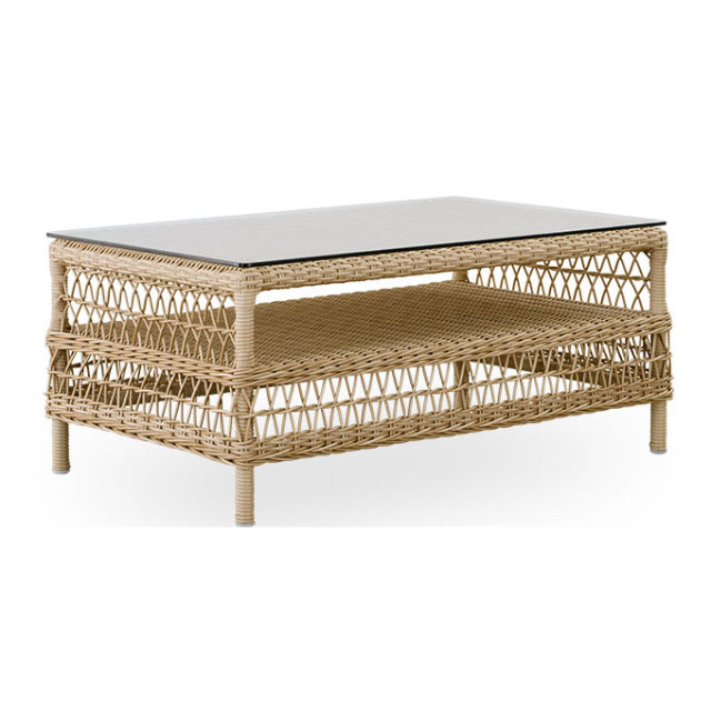 Sika Design Georgia Garden Hazel 40" Woven Rectangular Coffee Table