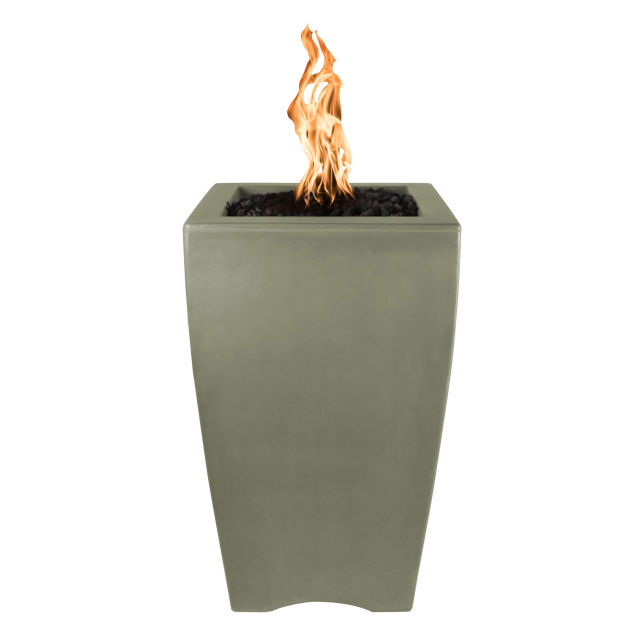 The Outdoor Plus Baston 20" Square Concrete Gas Fire Pillar