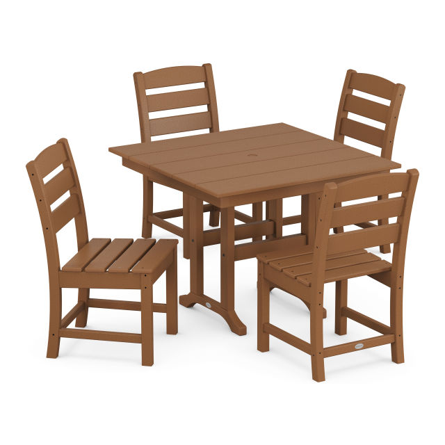 Polywood Lakeside Side Chair 5-Piece Farmhouse Dining Set