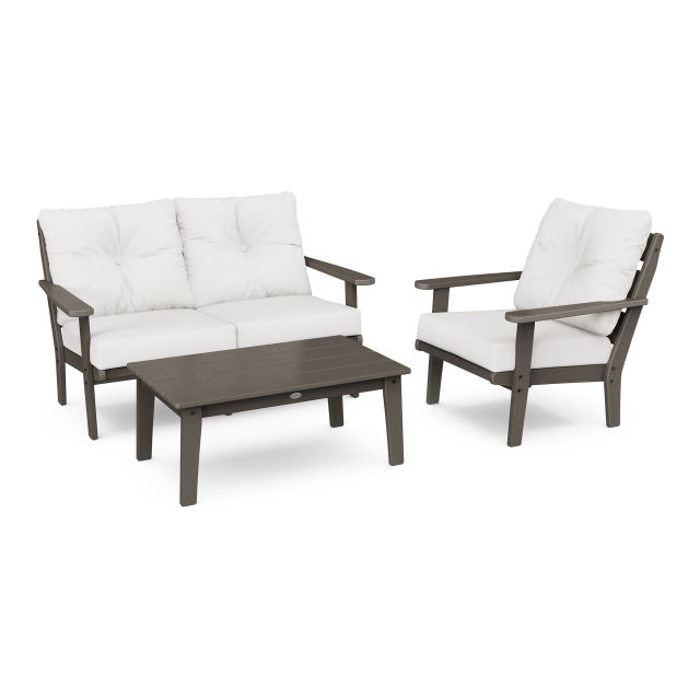 Polywood Lakeside 3-Piece Deep Seating Set