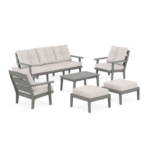 Polywood Lakeside 6-Piece Lounge Sofa Set