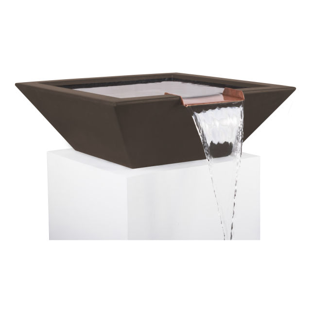 The Outdoor Plus Maya 24" GFR Concrete Water Bowl