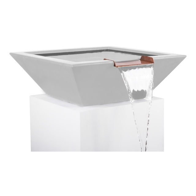 The Outdoor Plus Maya 30" GFR Concrete Water Bowl