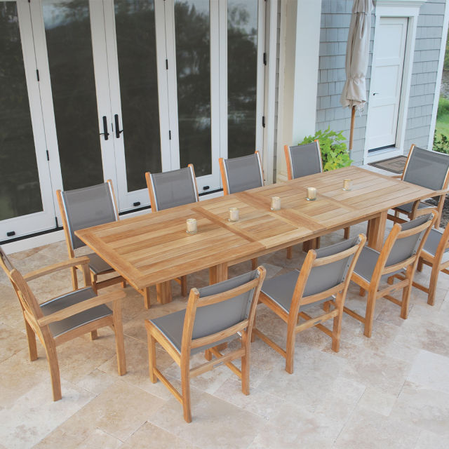 Kingsley Bate Hyannis/St. Tropez 11-Piece Rectangular Patio Dining Set