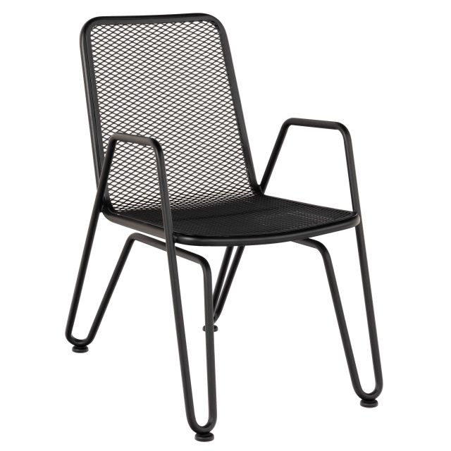 Woodard Turner Iron Dining Armchair