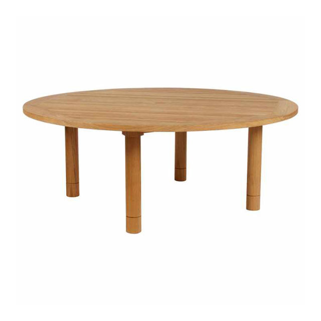 Barlow Tyrie Drummond 73" Teak Round Dining Table