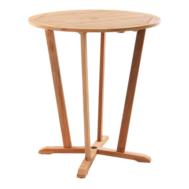 POVL Outdoor Calera 36" Teak Round Bar Table