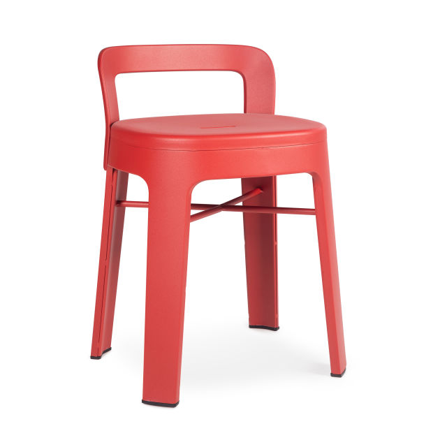 RS Barcelona Ombra Steel Low Stool w/ Backrest