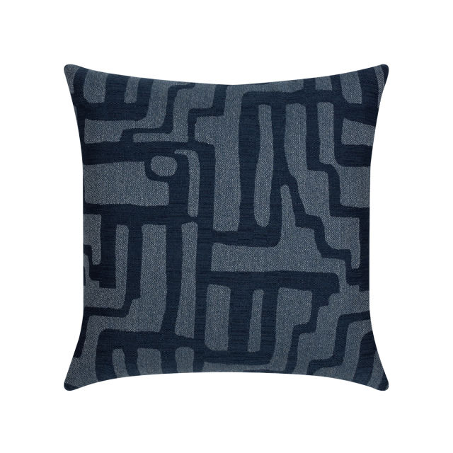 Elaine Smith 20" x 20" Noble Indigo Sunbrella Outdoor Pillow