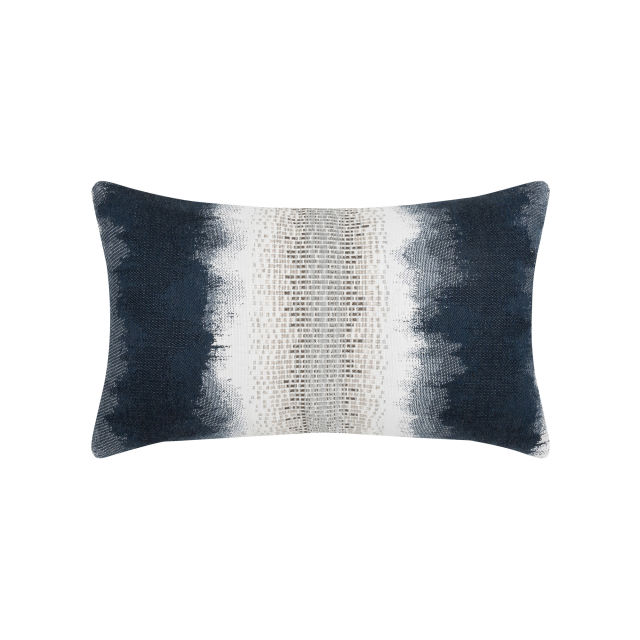 Elaine Smith 12" x 20" Resilience Indigo Lumbar Sunbrella Outdoor Pillow