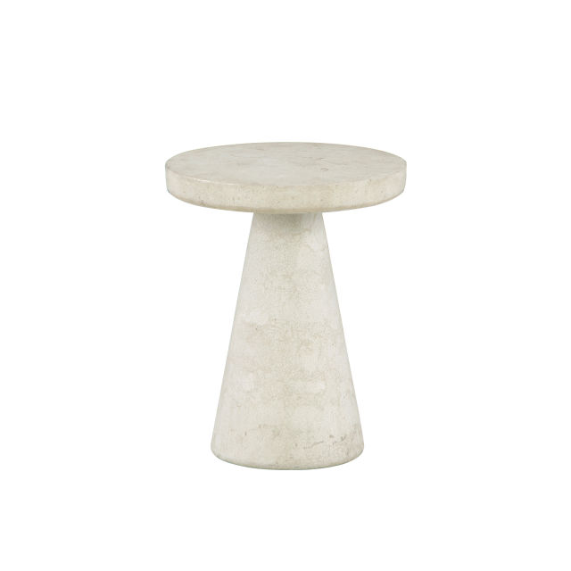 Lane Venture Tulum 16" Stone Round End Table