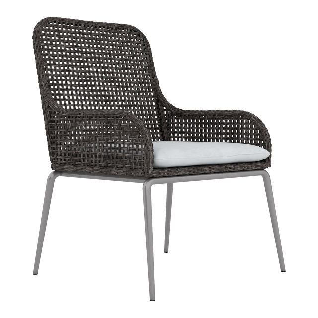 Bernhardt Exteriors Antilles Wicker Dining Armchair