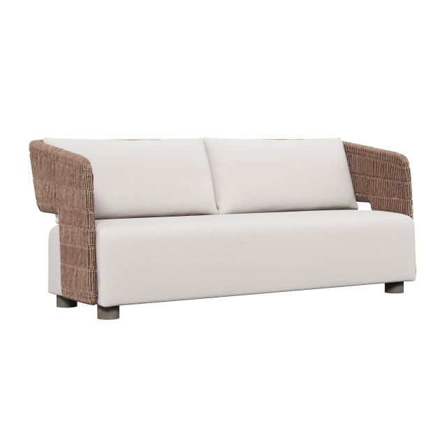 Bernhardt Exteriors Maldives Wicker Sofa