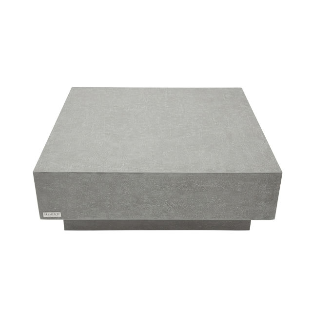 Elementi Home Tevere 40" GFRC Square Coffee Table