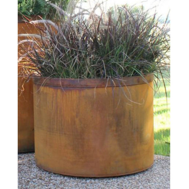 Bentintoshape 36" Round Cor-Ten Steel Planter Pot