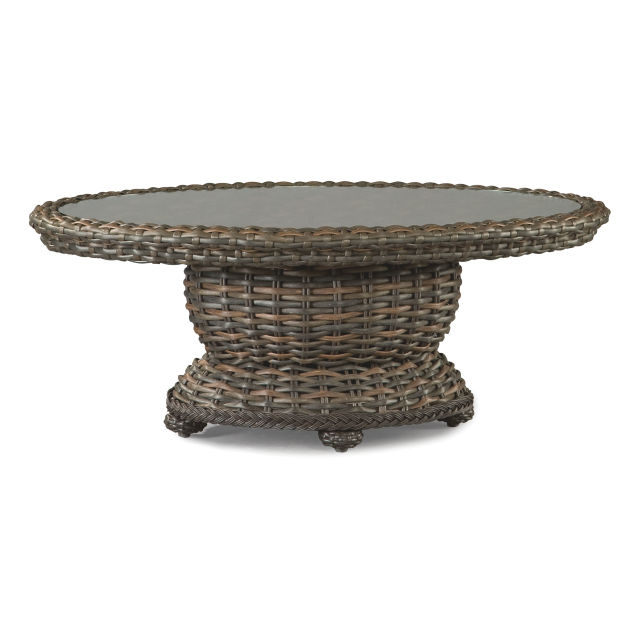 Lane Venture South Hampton 48" Woven Oval Cocktail Table