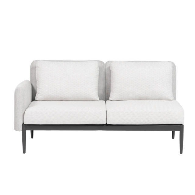 Ratana Palo Aluminum Love Seat Outdoor Sectional Unit