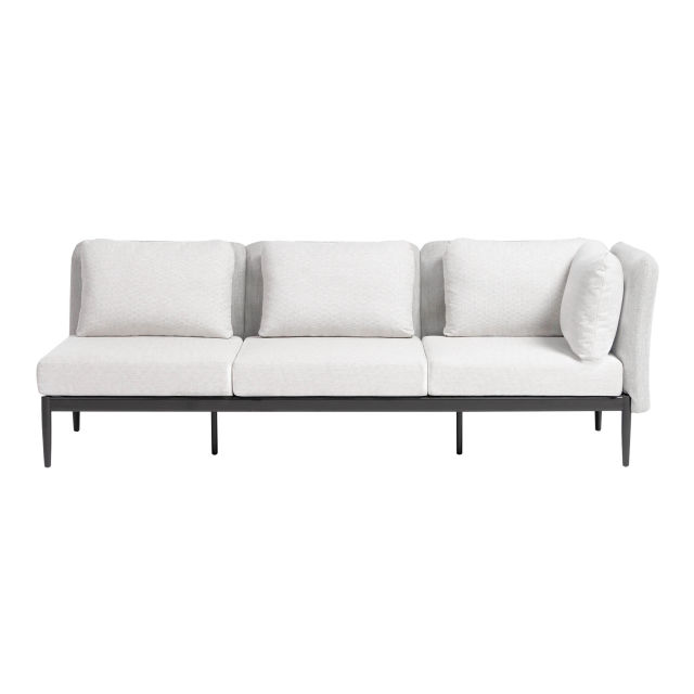 Ratana Palo Aluminum 3-Seater Corner Outdoor Sectional Unit