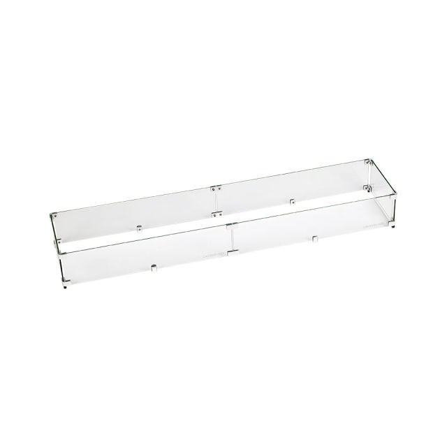 American Fire Glass 53.5" Linear Drop-In Pan Flame Guard