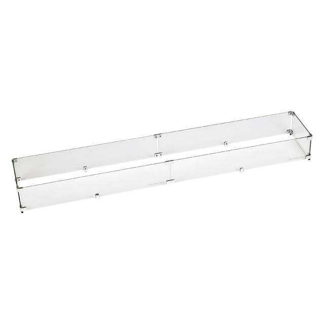 American Fire Glass 65.5" Linear Drop-In Pan Flame Guard