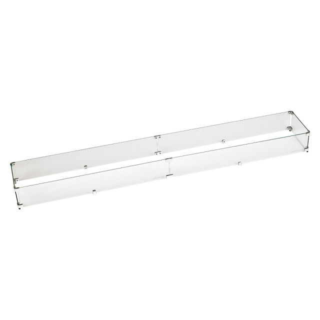 American Fire Glass 77.5" Linear Drop-In Pan Flame Guard