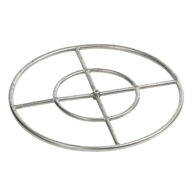 American Fire Glass 24" Double-Ring Fire Pit Burner