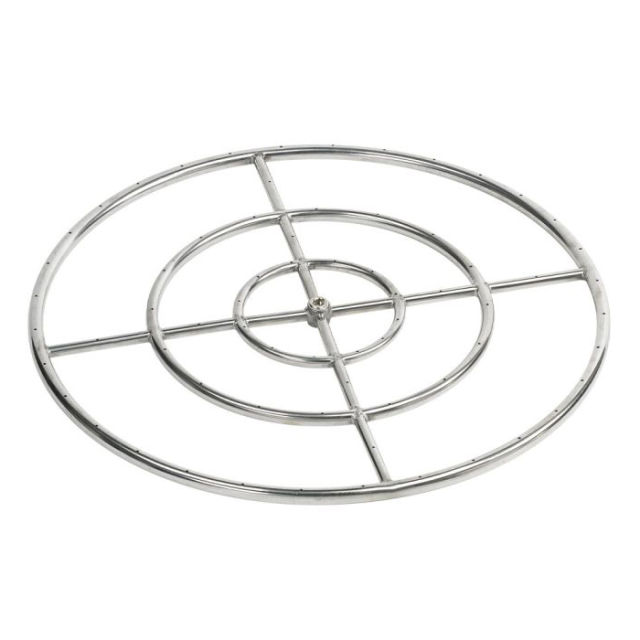 American Fire Glass 30" Triple-Ring Fire Pit Burner