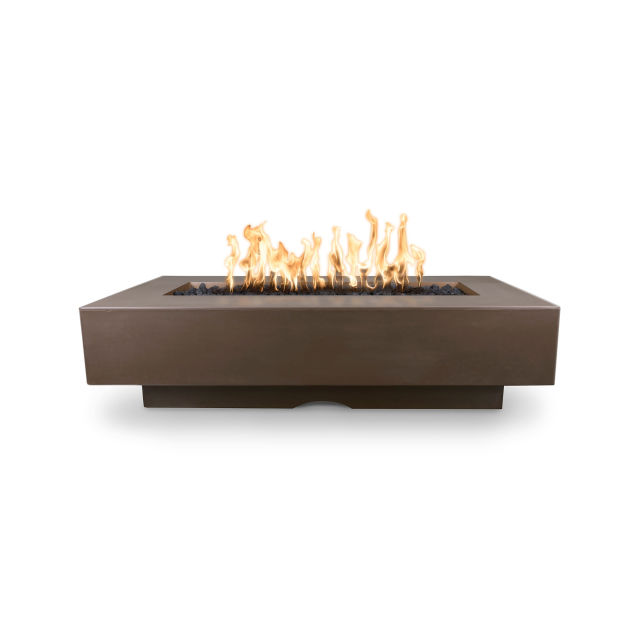 The Outdoor Plus Del Mar 84" Rectangular Concrete Gas Fire Pit