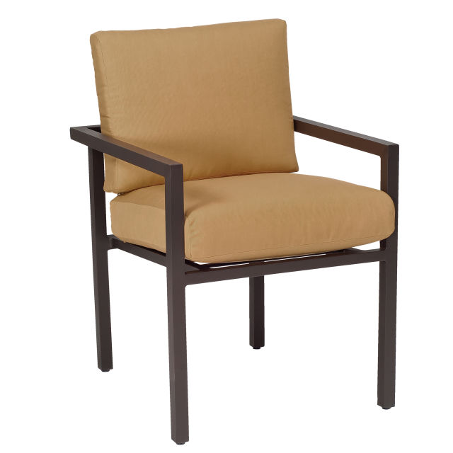 Woodard Salona Stacking Aluminum Dining Armchair