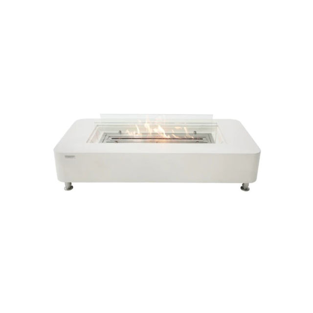 Elementi Sydney 62" Rectangular Concrete Bioethanol Fire Table 