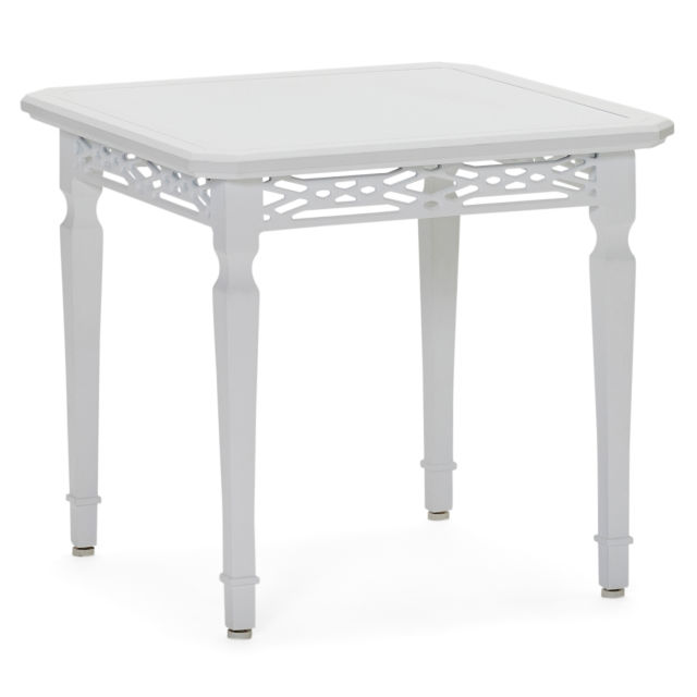 Woodard Tuoro 22" Aluminum Square End Table