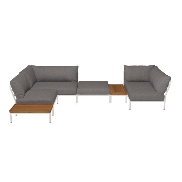 Houe Level2 6-Piece Outdoor Sectional Set - Configuration 4