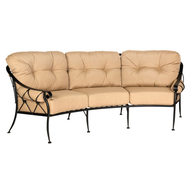 Woodard Derby Iron Crescent Sofa