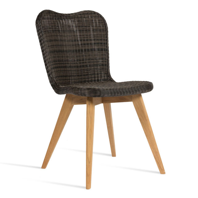 Vincent Sheppard Lena Teak Woven Dining Side Chair