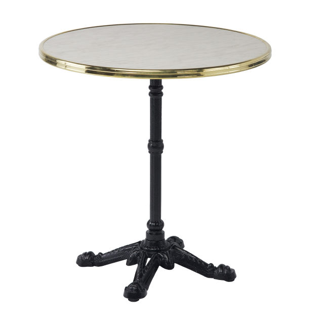 Sika Design Alu-Affäire Rive Gauche 28" Iron Round Parisian Bistro Table