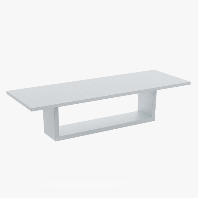 Zachary A. Design Apertura 120" x 42" Rectangular Dining Table