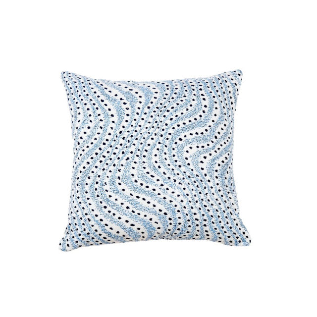 Classic Cushions 20" x 20" Calder Cobalt Sunbrella Outdoor Pillow