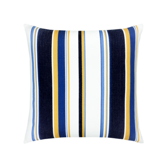 Elaine Smith 20" x 20" Harbor Stripe Sunbrella Outdoor Pillow