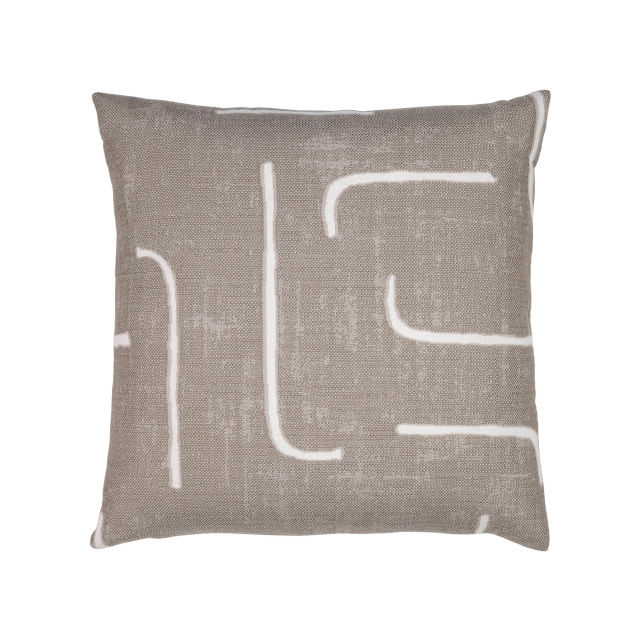 Elaine Smith 20" x 20" Instinct Taupe Sunbrella Outdoor Pillow