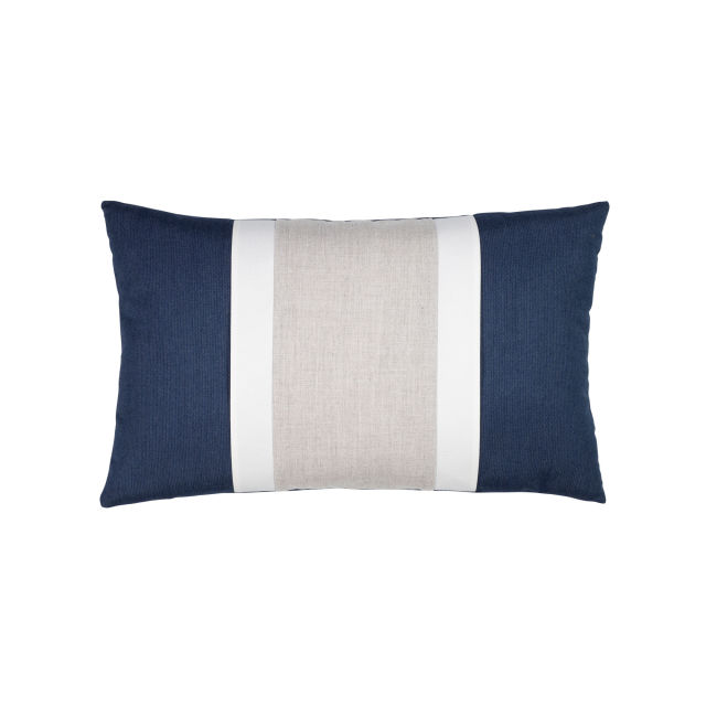 Elaine Smith 20" x 12" Nevis Indigo Sunbrella Outdoor Pillow