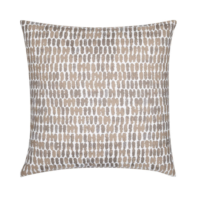 Elaine Smith 22" x 22" Thumbprint Latte Sunbrella Outdoor Pillow