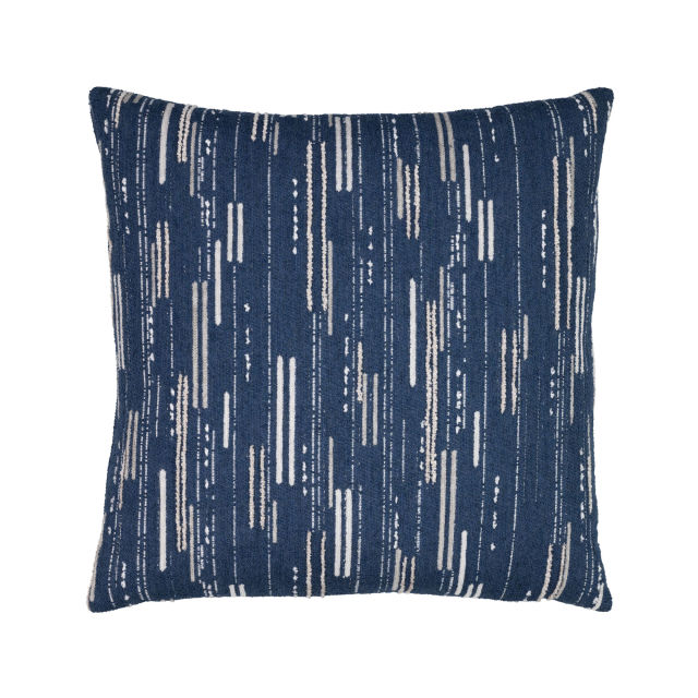 Elaine Smith 22" x 22" Connection Indigo Sunbrella Outdoor Pillow