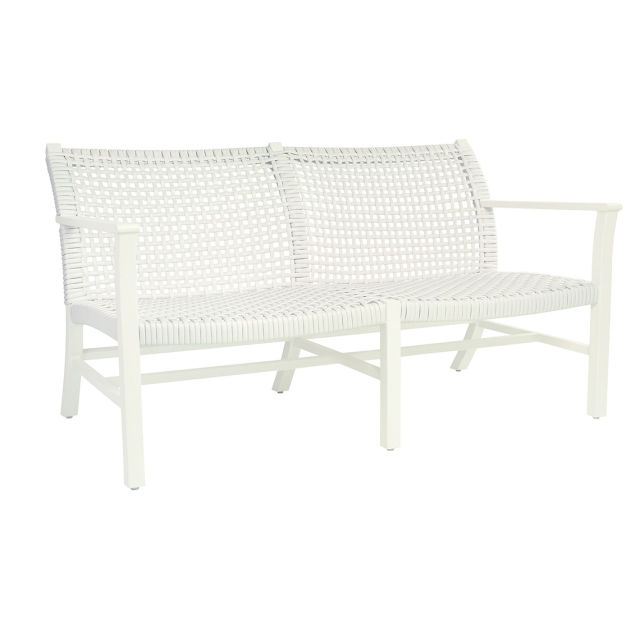 Kingsley Bate Catherine Aluminum Woven Club Settee