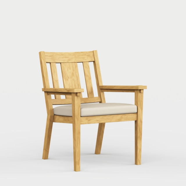 Jensen Outdoor Savannah Teak Dining Armchair