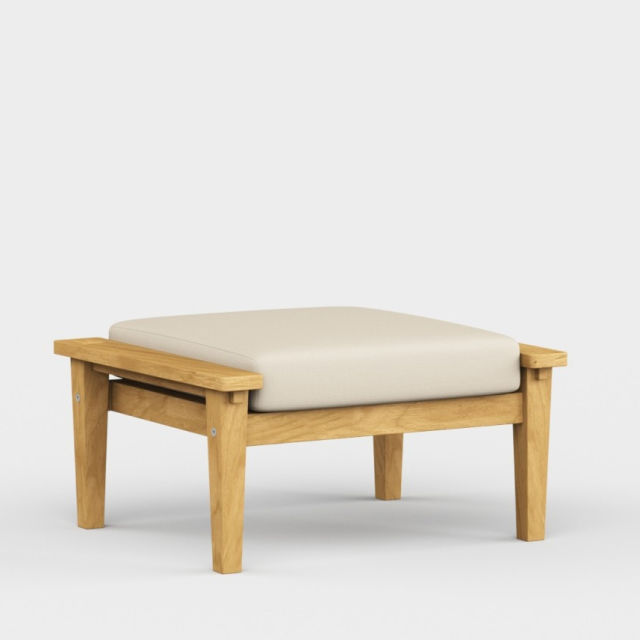 Jensen Outdoor Savannah Teak Ottoman