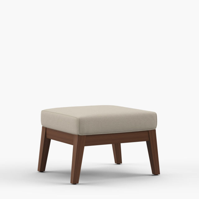 Jensen Outdoor Sky Ipe Wood Ottoman